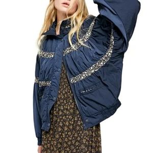 FREE PEOPLE ON MY MIND CONTRAST BOMBER JAC…